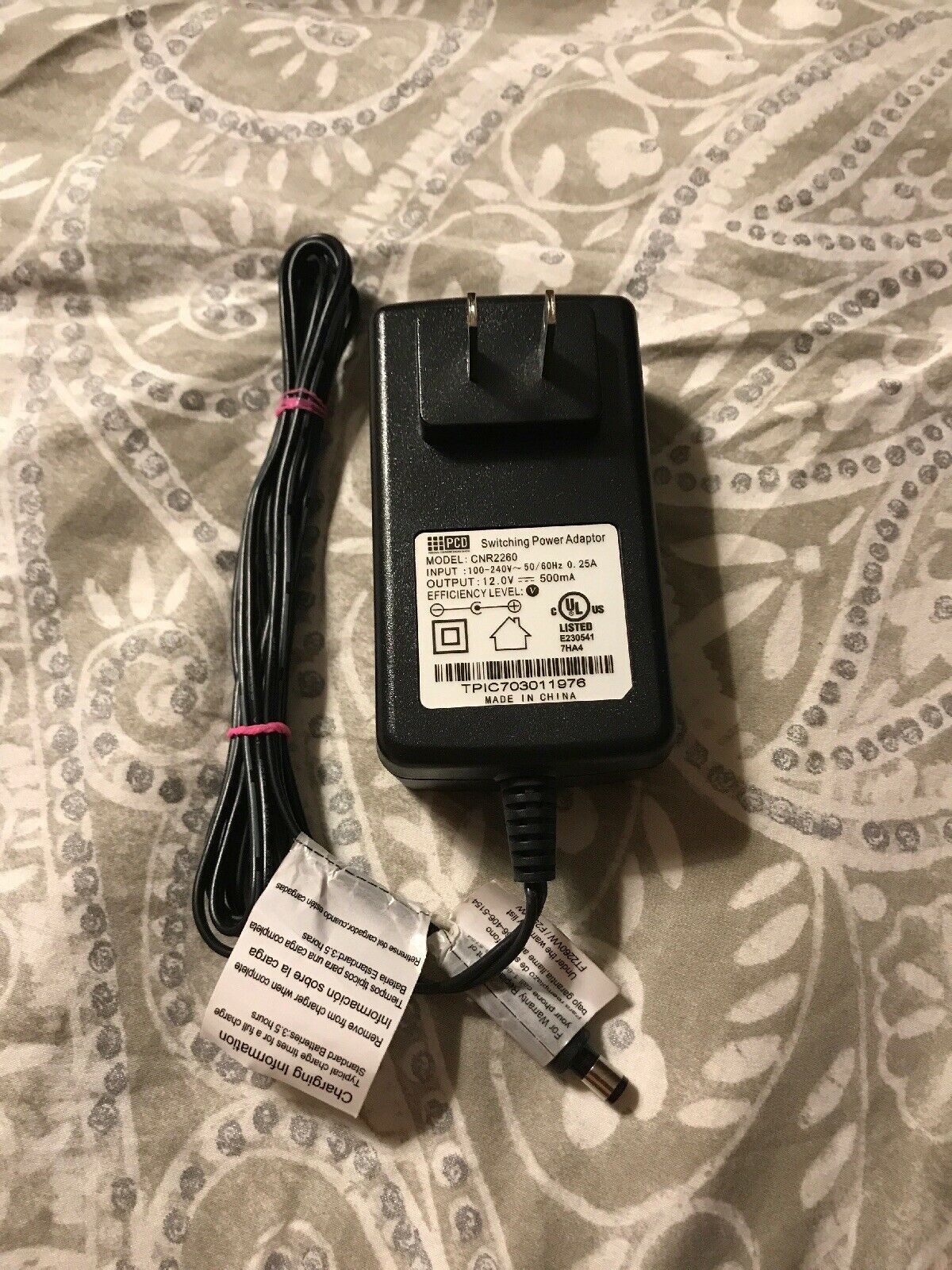 New 12V 500mA PCD CNR2260 Class 2 Transformer Ac Adapter